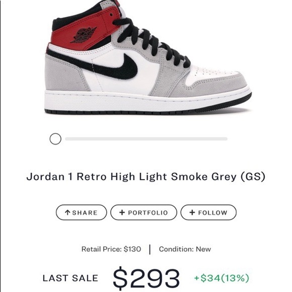 light smoke grey jordan 1’s!! - Picture 3 of 3